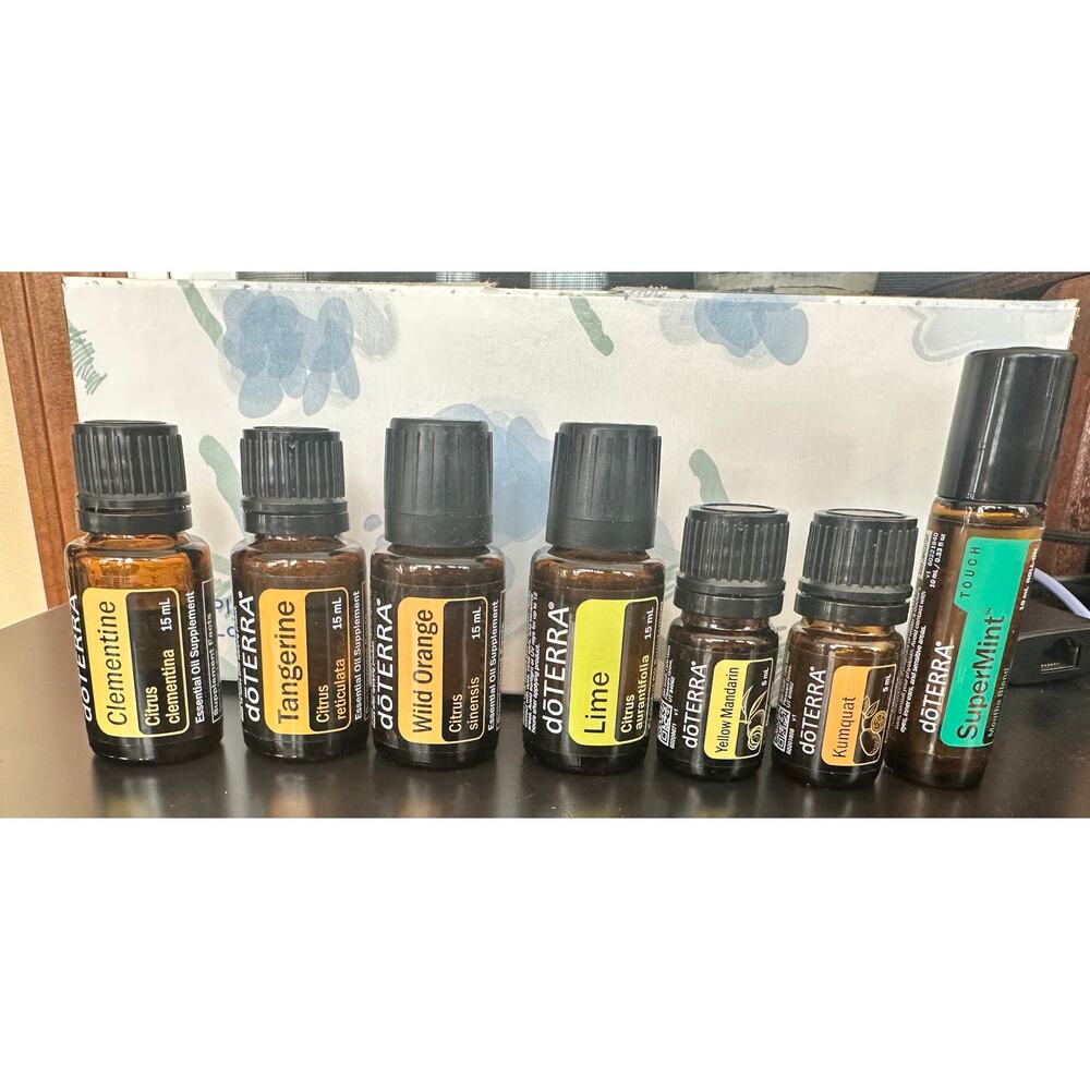 Set of 6 doTERRA Citrus Oils + SuperMint - NEW & SEALED